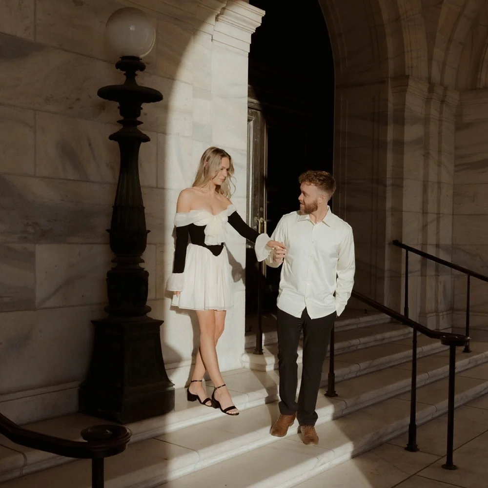 House of CB Alana Strapless Long Sleeve Minidress - Picture 4 of 7